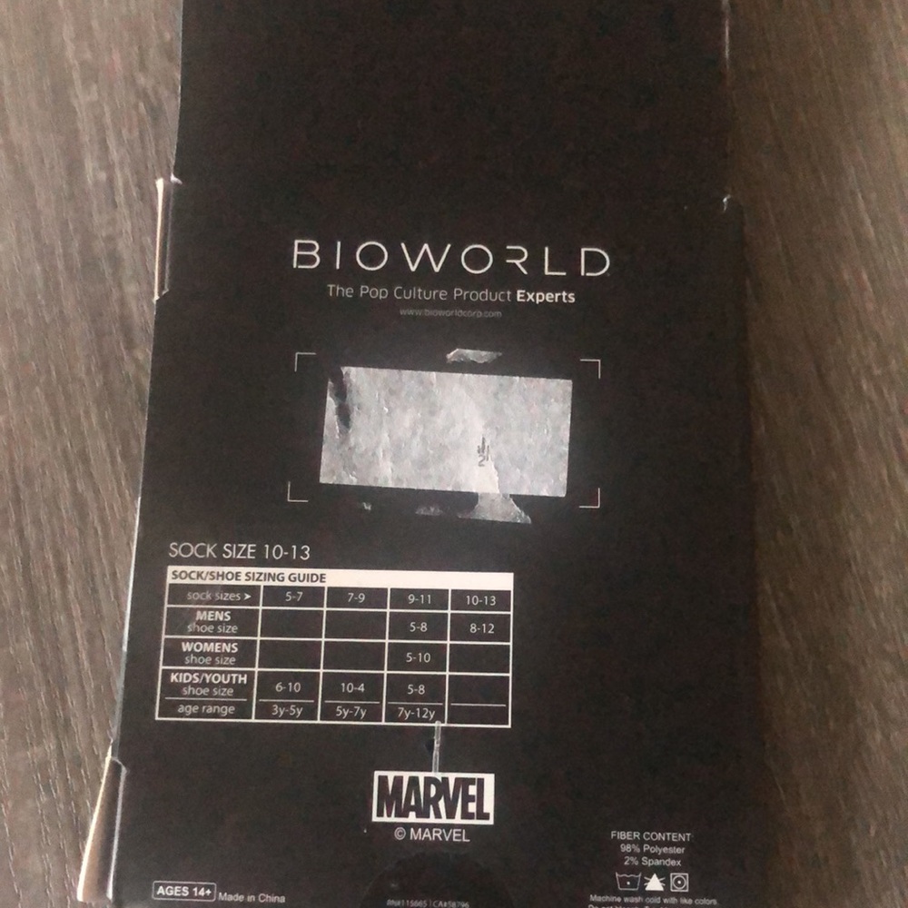 Marvel black panther character socks. - Picture 7 of 9
